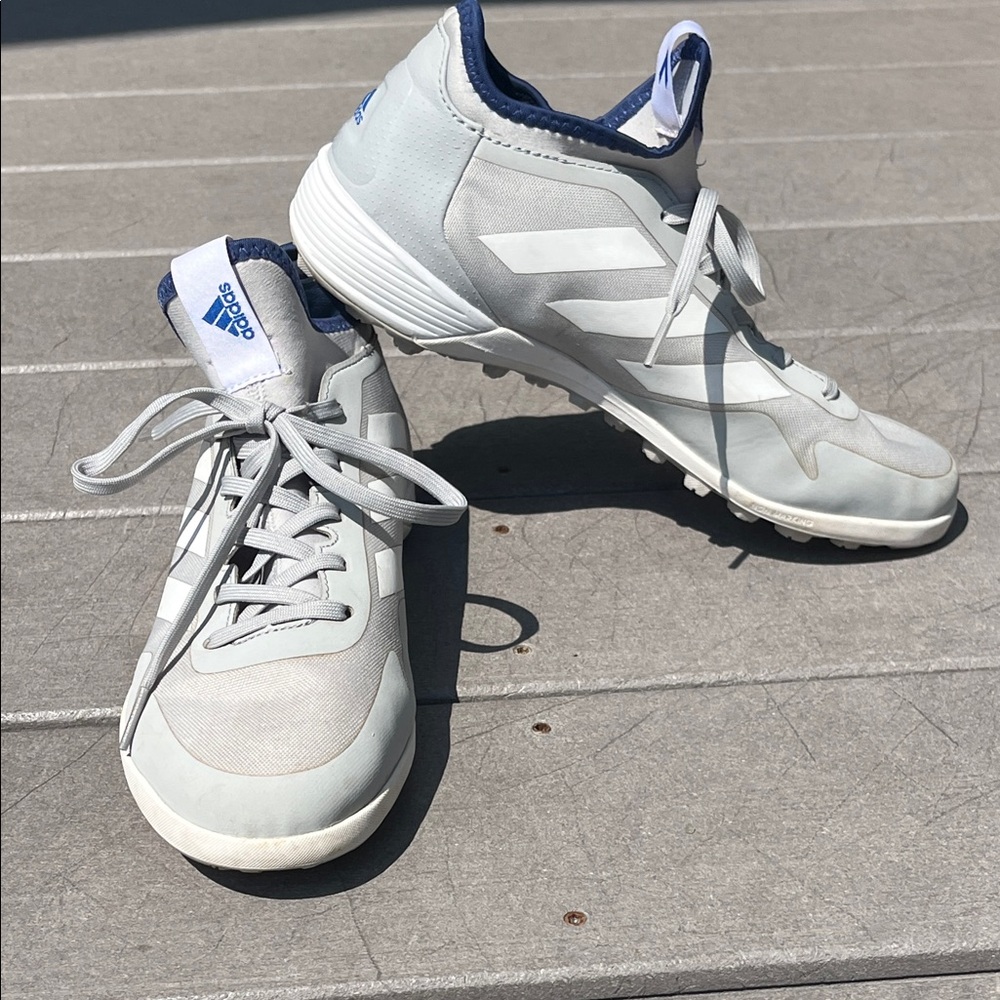 Adidas Light Gray Turf Cleats
